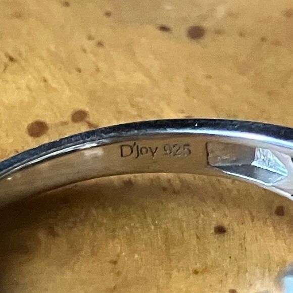 Natural Emerald Tanzanite Sterling Silver Marquise Ring Size 7 - Picture 8 of 8